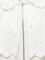 merry jenny｜Lace Zip-Up Blouson