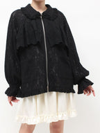 merry jenny｜Lace Zip-Up Blouson