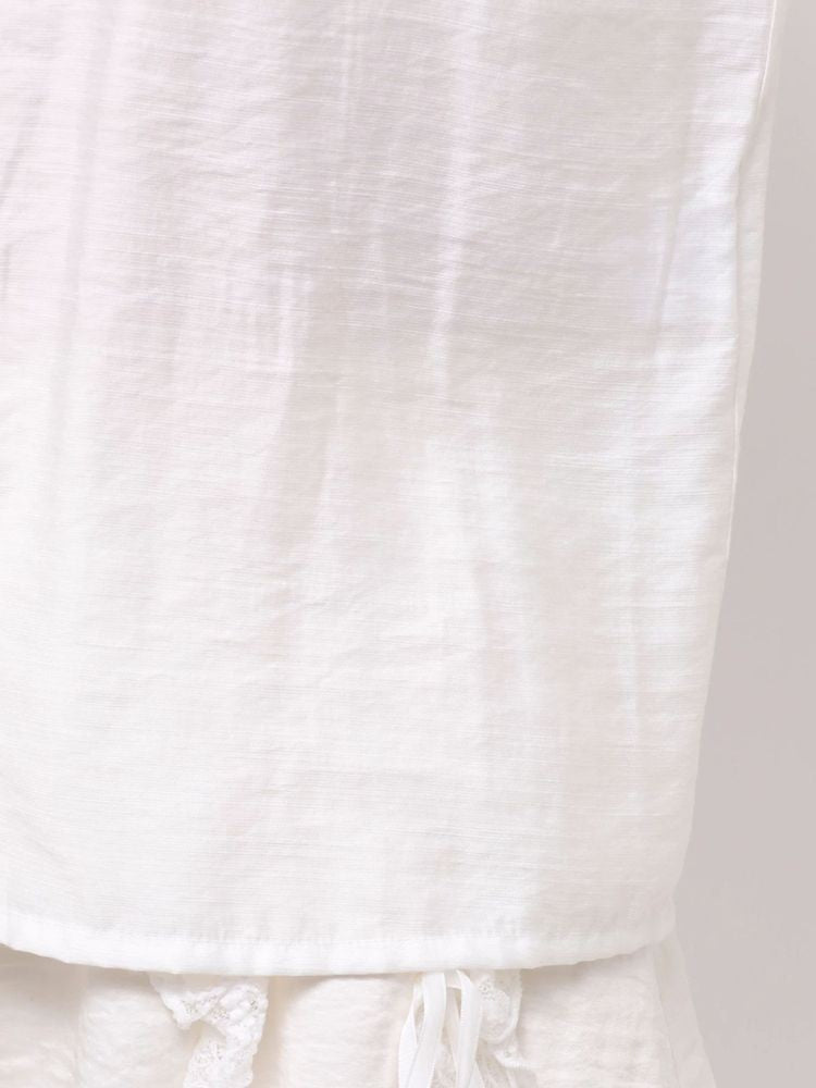 merry jenny｜Double Ribbon Collar Blouse