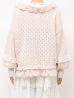merry jenny｜Ruffle Frill Knit Cardigan