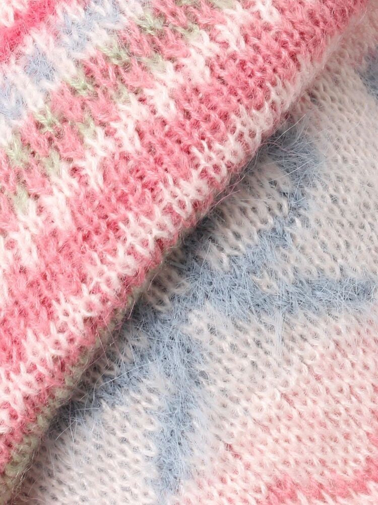 merry jenny｜Flower Ribbon Knit Cardigan