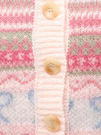 merry jenny｜Flower Ribbon Knit Cardigan