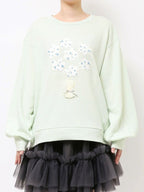 merry jenny｜Bouquet Corsage Sweatshirt