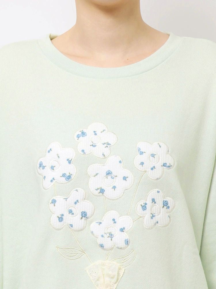 merry jenny｜Bouquet Corsage Sweatshirt