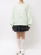 merry jenny｜Bouquet Corsage Sweatshirt