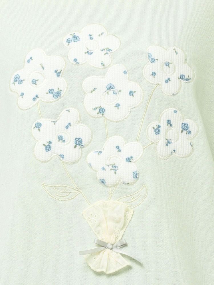 merry jenny｜Bouquet Corsage Sweatshirt