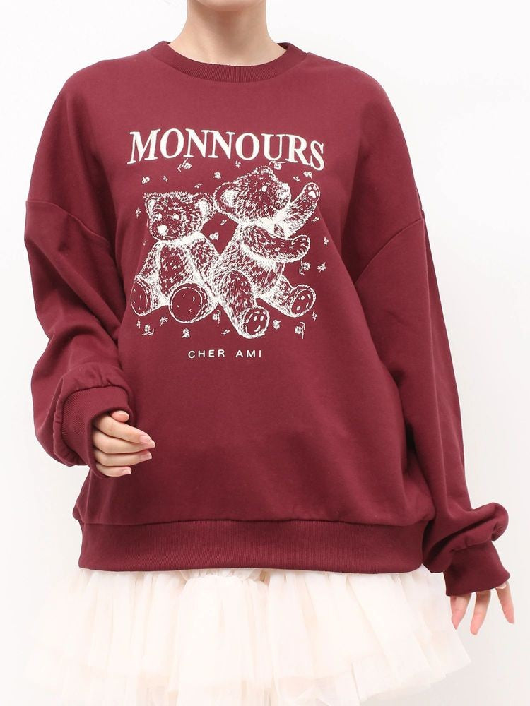 merry jenny｜Twin Bears Sweatshirt