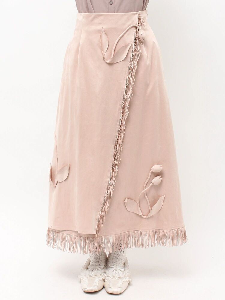 merry jenny｜Tulip Suede Skirt