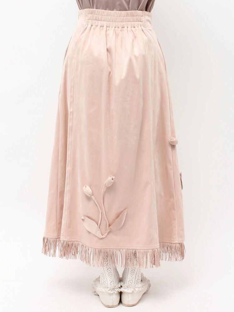 merry jenny｜Tulip Suede Skirt