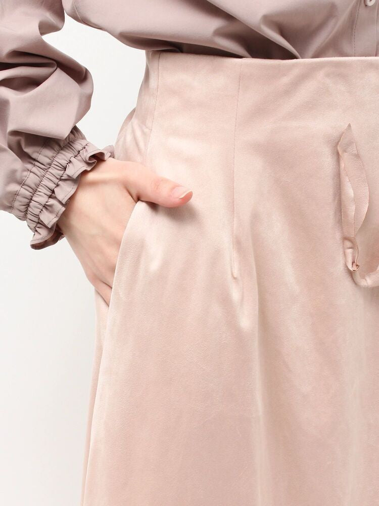 merry jenny｜Tulip Suede Skirt