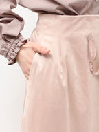 merry jenny｜Tulip Suede Skirt