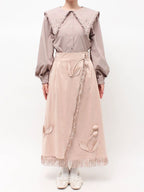 merry jenny｜Tulip Suede Skirt