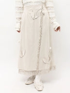 merry jenny｜Tulip Suede Skirt