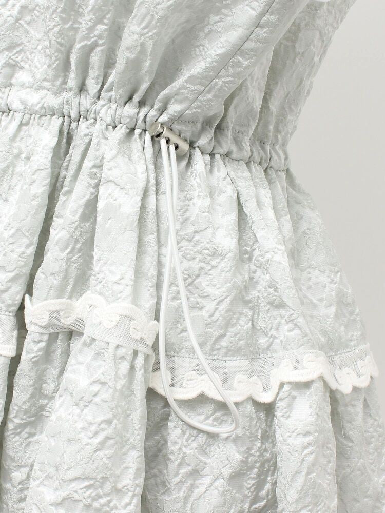 merry jenny｜Jacquard Hooded Mini Dress