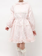 merry jenny｜Jacquard Hooded Mini Dress