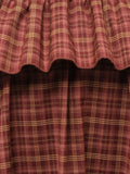 merry jenny｜Plaid Frill Shirt Mini Dress