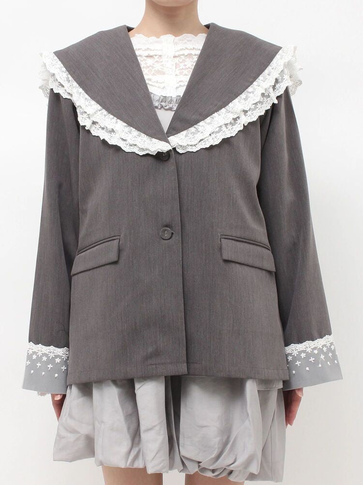 merry jenny｜Lace Sailor Jacket