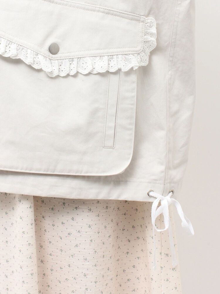 merry jenny｜Lace Military Jacket