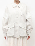 merry jenny｜Lace Military Jacket