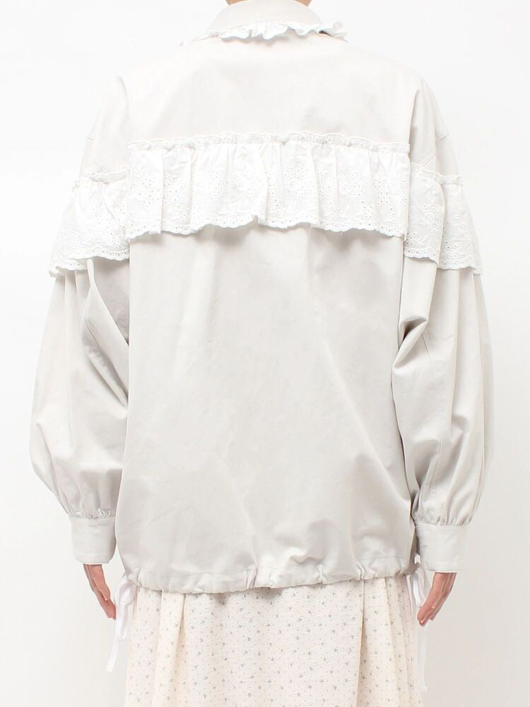 merry jenny｜Lace Military Jacket