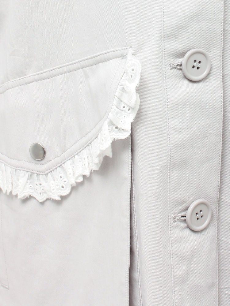 merry jenny｜Lace Military Jacket