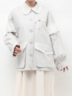 merry jenny｜Lace Military Jacket