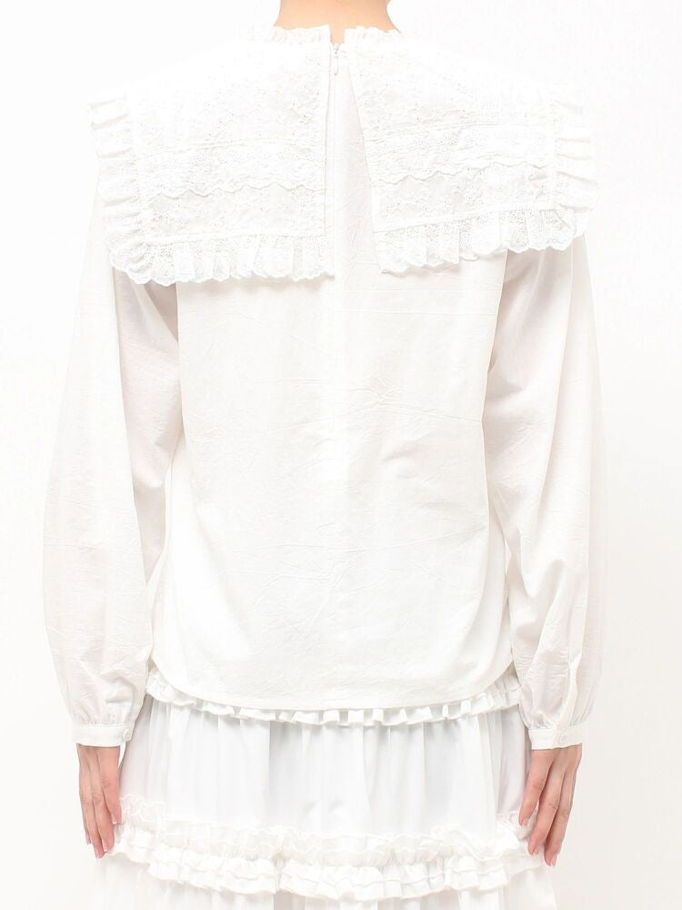 merry jenny｜Lace Sailor Blouse