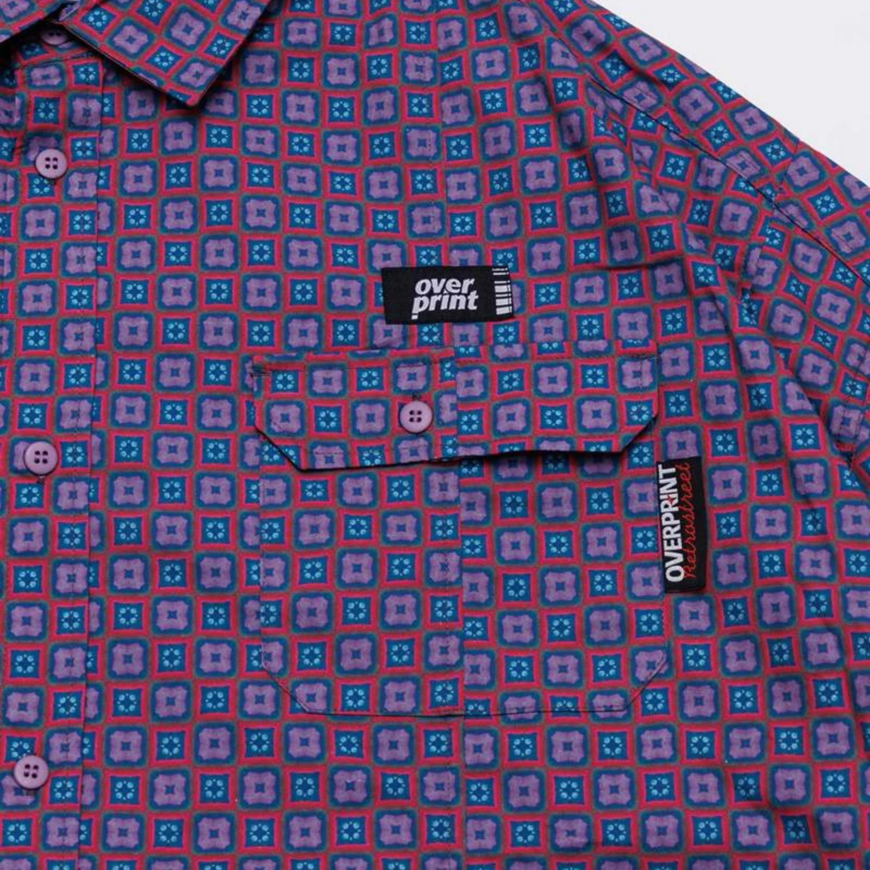 Over Print BREAK WIDE SHIRTS FLOWER 滿版花卉寬版短袖襯衫
