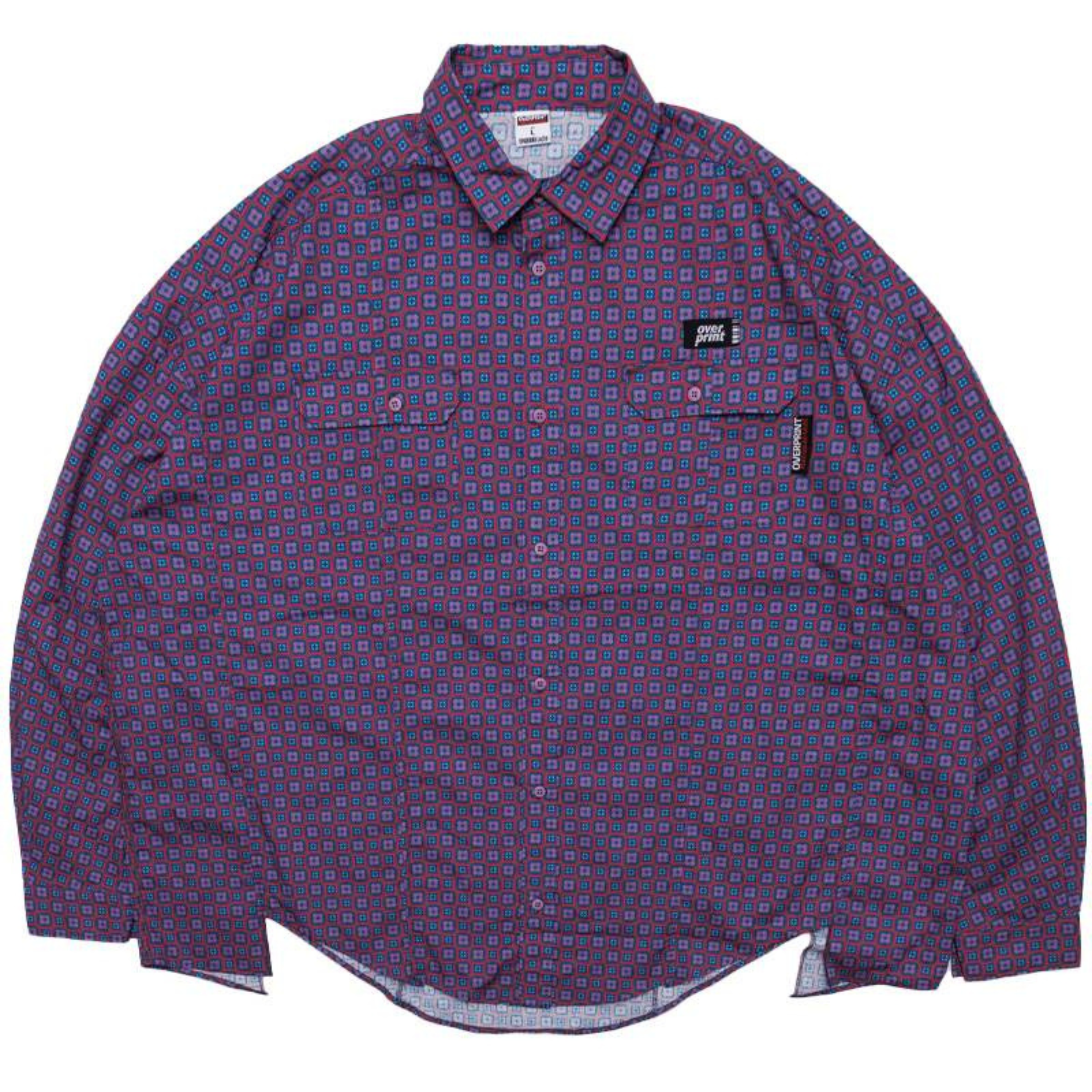 Over Print BREAK WIDE SHIRTS FLOWER 滿版花卉寬版短袖襯衫