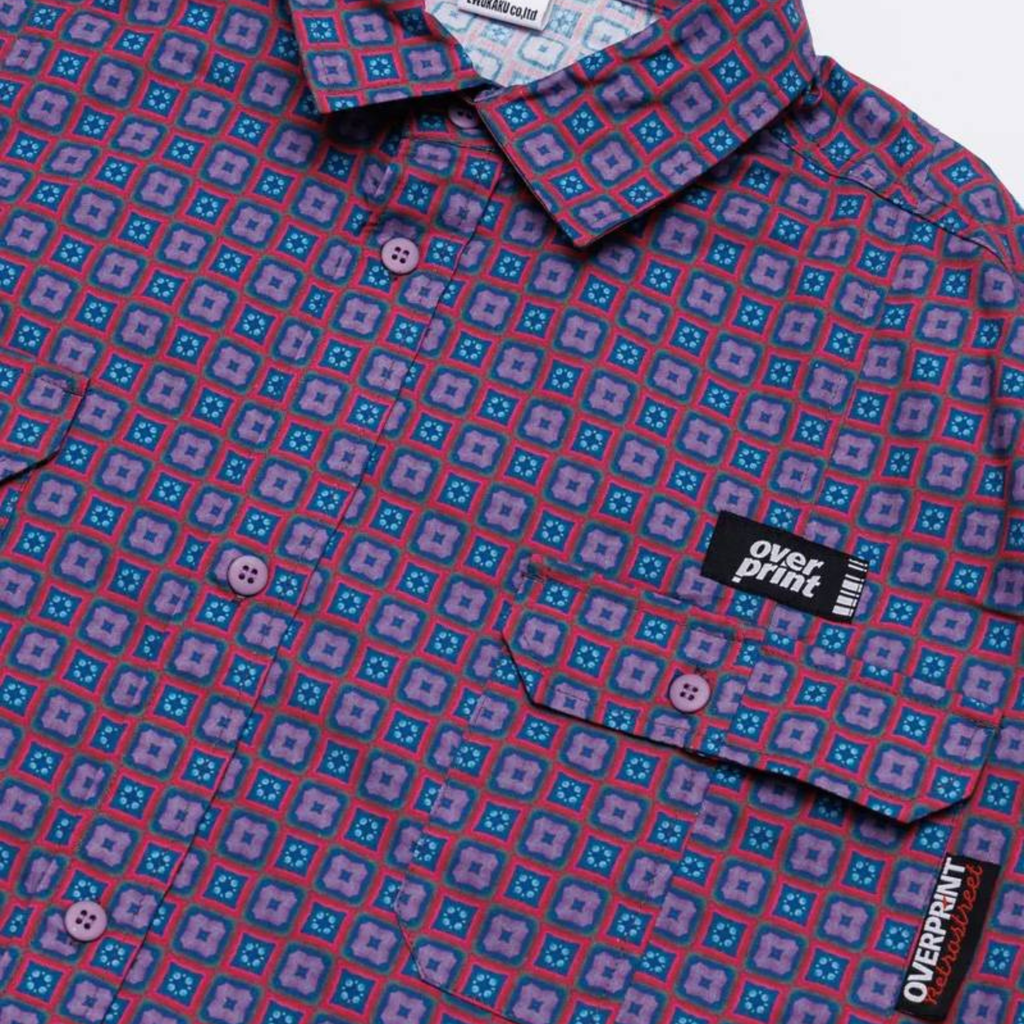 Over Print BREAK WIDE SHIRTS FLOWER 滿版花卉寬版短袖襯衫