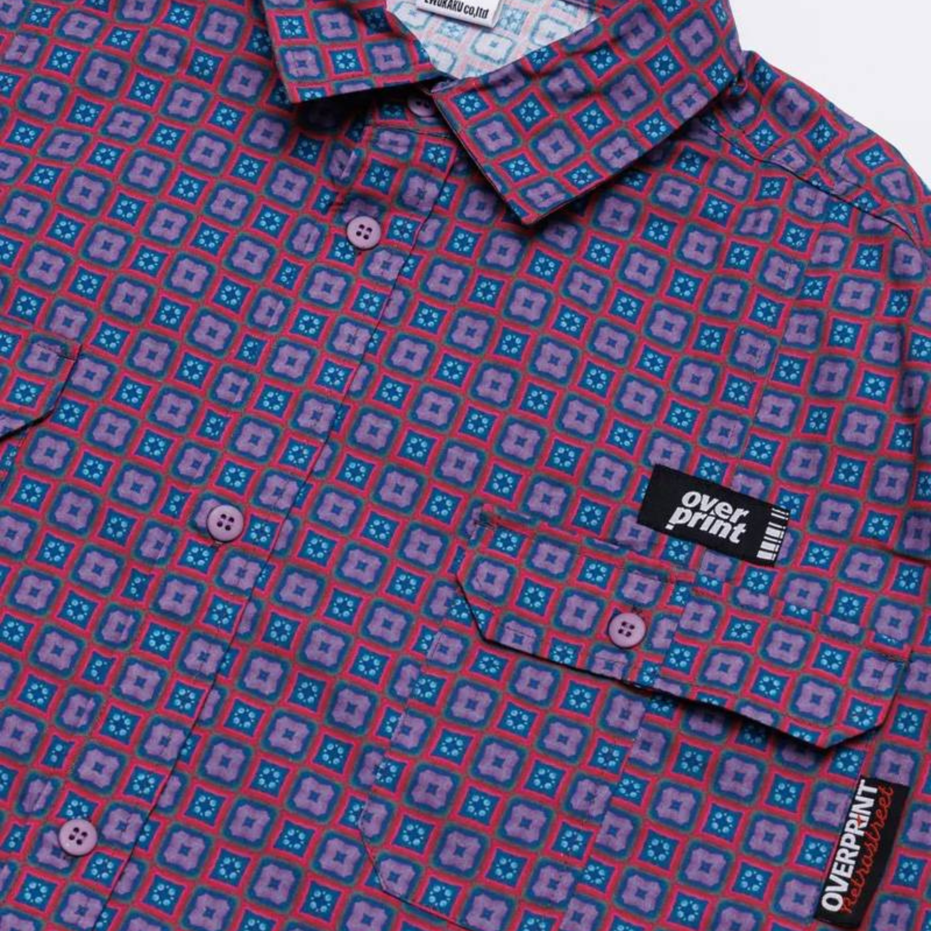 Over Print BREAK WIDE SHIRTS FLOWER 滿版花卉寬版短袖襯衫