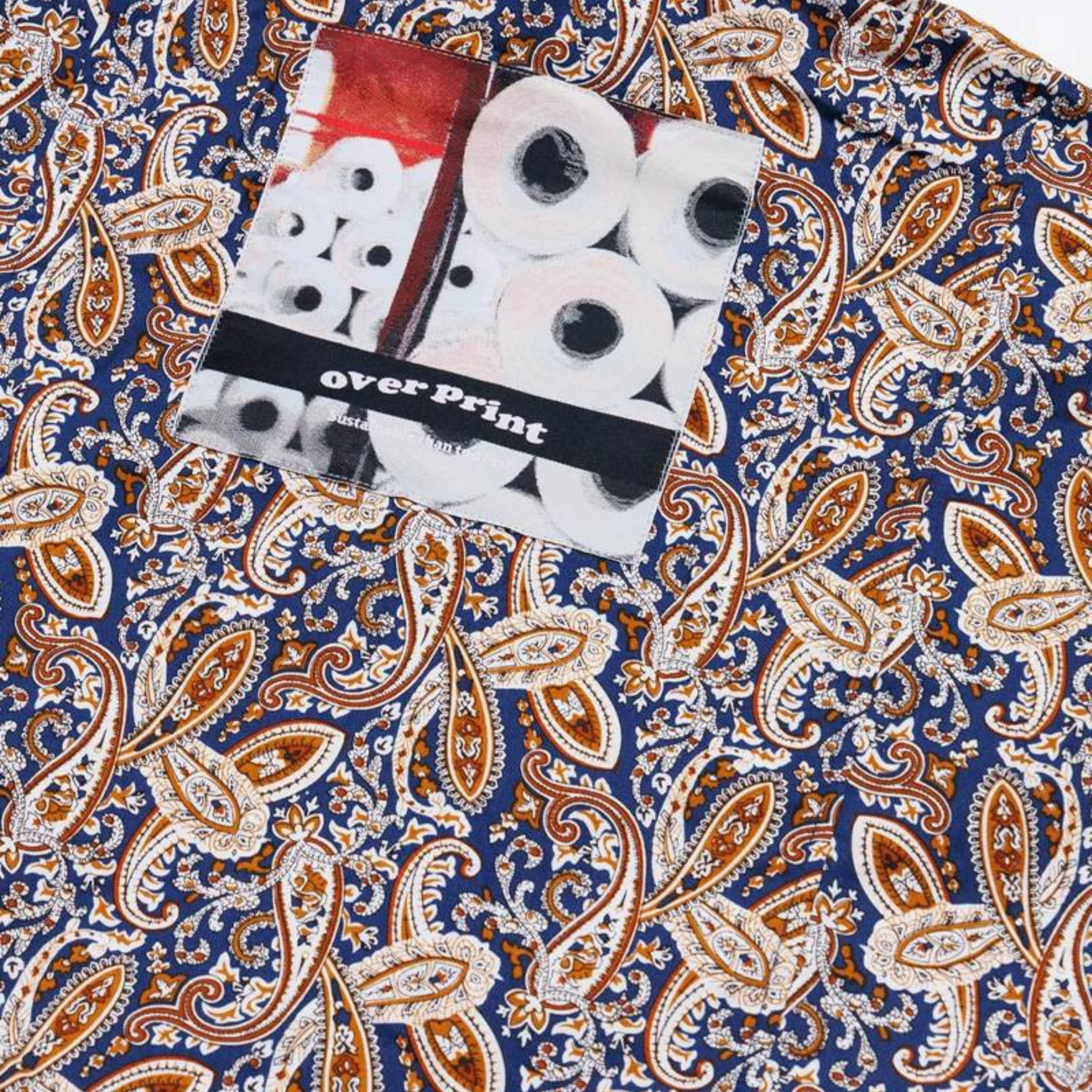 Over Print BREAK WIDE SHIRTS PAISLEY 滿版變形蟲寬版短袖襯衫