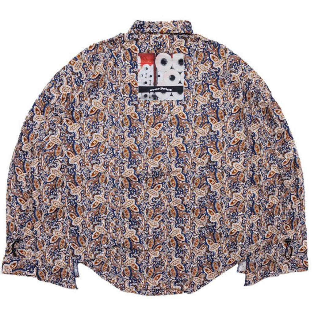 Over Print BREAK WIDE SHIRTS PAISLEY 滿版變形蟲寬版短袖襯衫