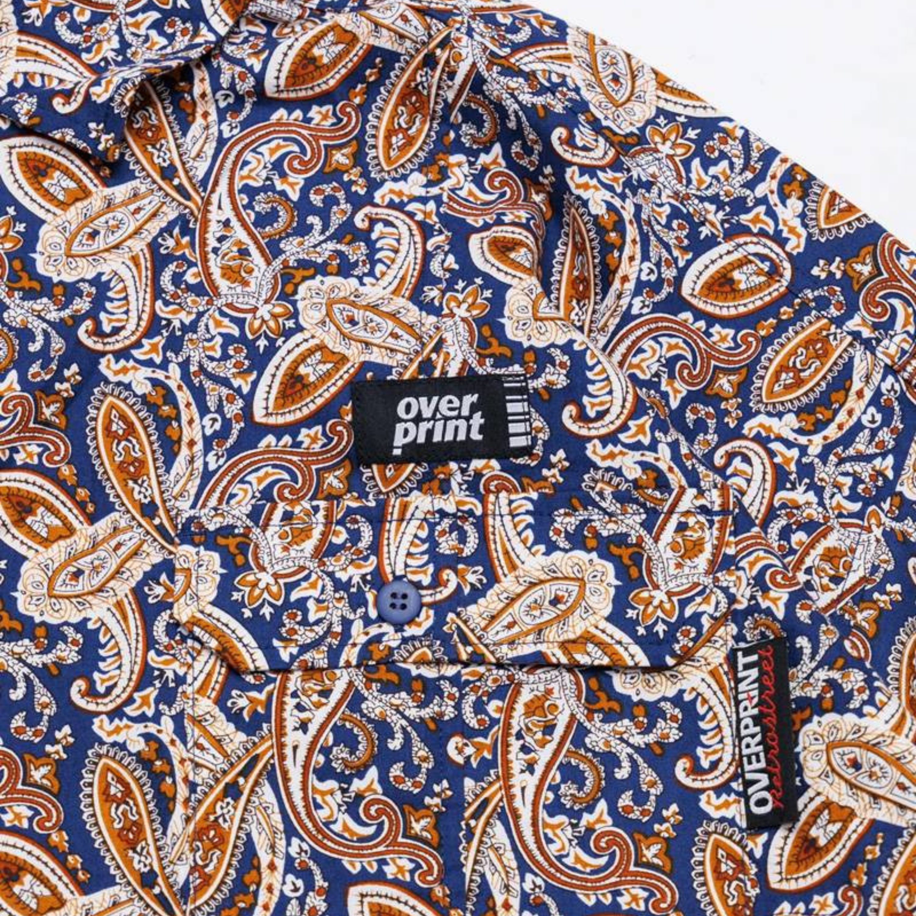 Over Print BREAK WIDE SHIRTS PAISLEY 滿版變形蟲寬版短袖襯衫