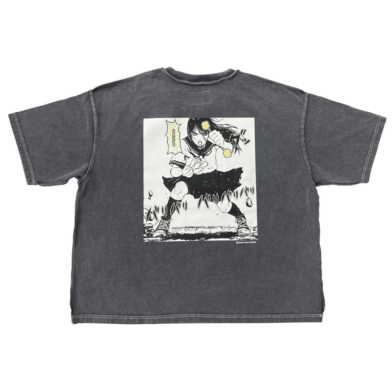 Over Print purupuru pigment Tee B