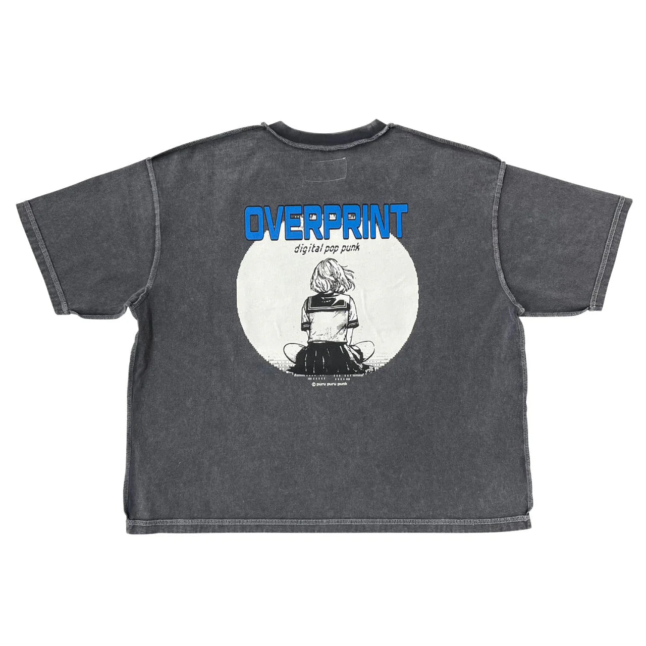 Over Print purupuru pigment Tee C